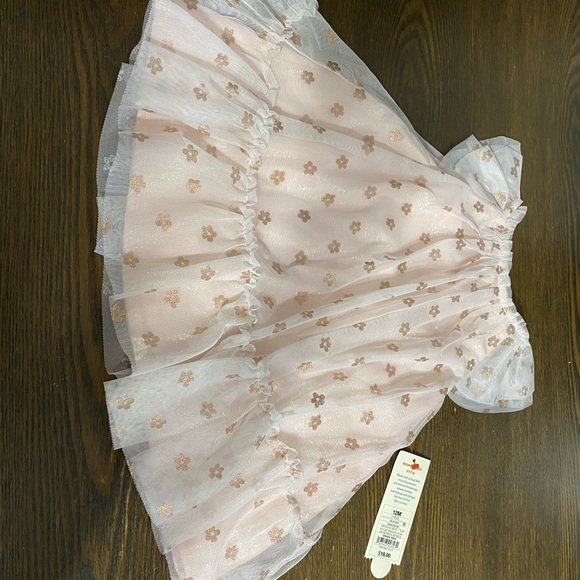 NWT Cat and Jack Gorgeous Shimmery Daisy Sparkle Tulle Dress Easter 12 Months - Picture 6 of 8